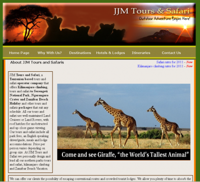 Tourism Theme Sample